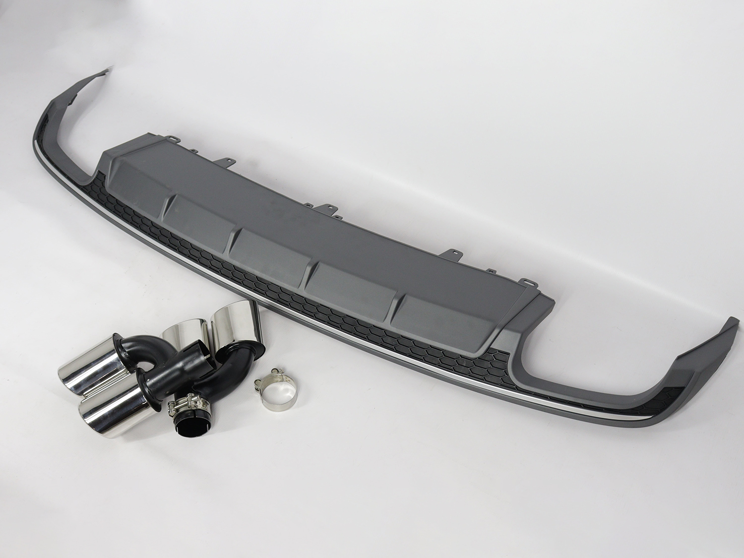 Audi A6 LIFT C7 2015-2018 Rear Diffuser S6 Style